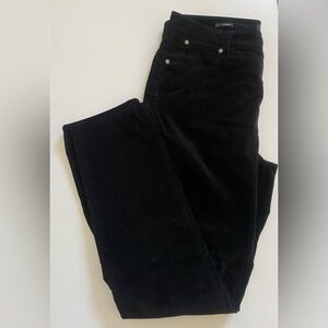 Talbots 5 Pocket Black Velvet Straight Pants